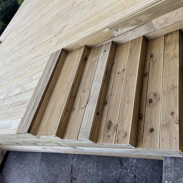 Wooden Deck & Steps 2022